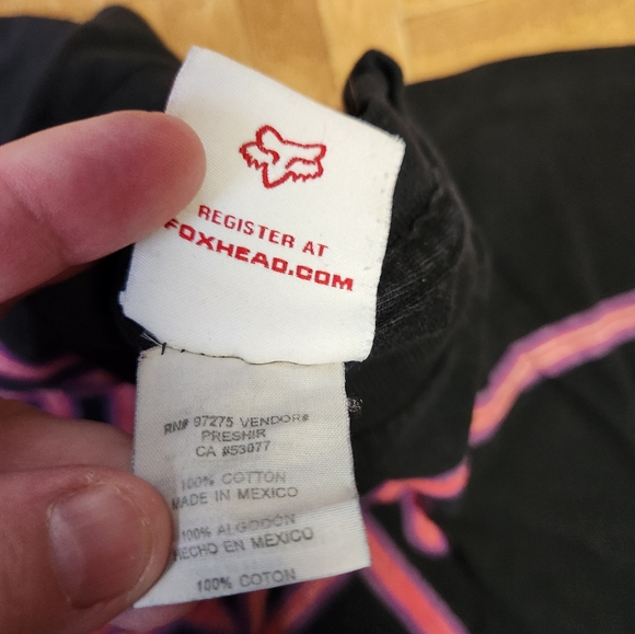 Mens VINTAGE Fox Racing Tee Medium - Picture 4 of 5